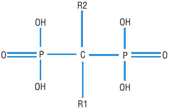 Химическая формула бисфосфонатов